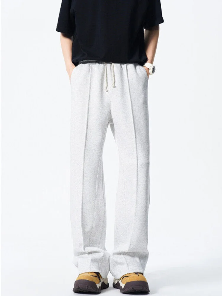 

Мужские летние тонкие широкие брюки American Sle Heavyweight Floral, свободные, прямого кроя, повседневные, модные, брендовые