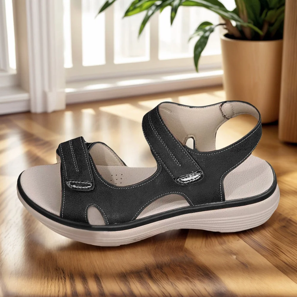 

Women Orthopedic Sandals Adjustable Open Toe Sandals with Soft Cushion Foam Platform Sport Sandals Non Slip for Outdoor Travel