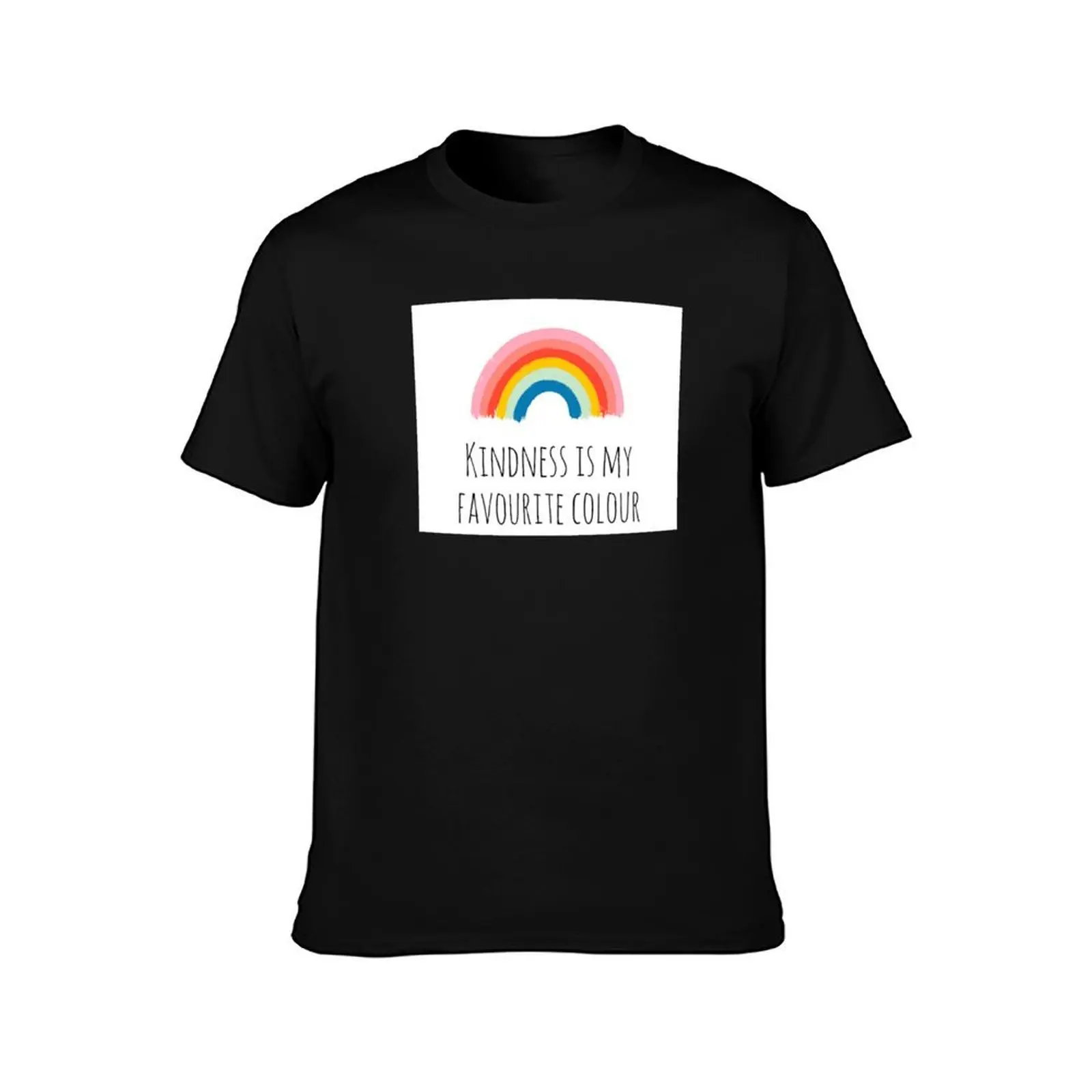 Kindness is my favourite colour T-Shirt, Summer Casual Cotton Tee, Oversized Streetwear Tops, Vintage Graphic Print, 100% Cotton