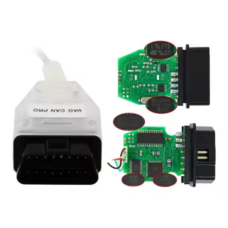 

VAG CAN PRO BUS Cable V5.5.1 Cars Year after 1990 Car Diagnostic Scanner Support CAN BUS + UDS + K-Line OBD 2 Cable for Most VAG