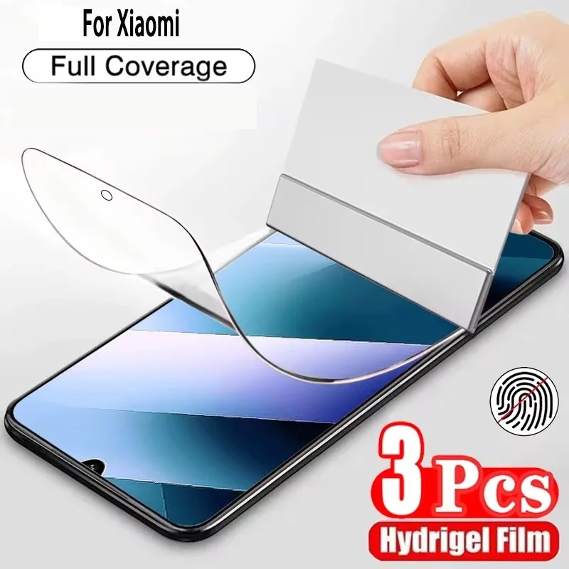 

3Pcs Hydrogel Film For Xiaomi Redmi 10C 12C 14C 15C 13C Redmi Note 10S 14 13 12 11 Screen Protector