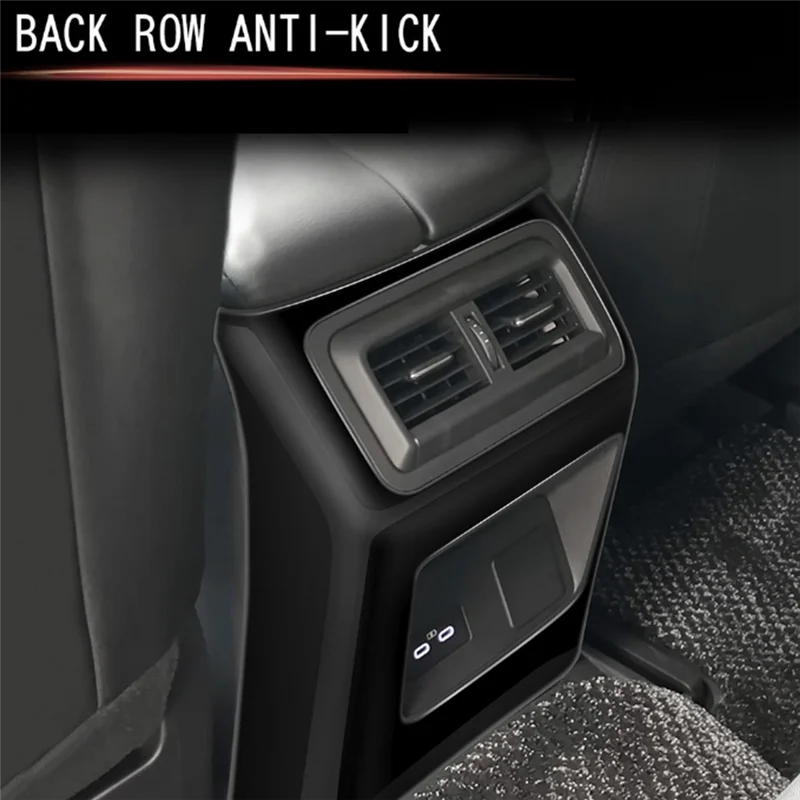 

Для Mazda CX-60 2022-2023 RHD автомобильный задний кондиционер, вентиляционное отверстие, рамка, противоударная панель, накладка, ABS, глянцевый черный, замена