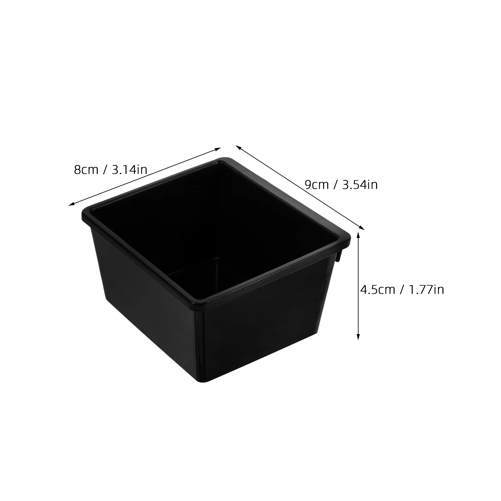 6 Sets Hooks Parts Storage Box Peg Board Bins for Basket Containers Pegboard Black Garage Accessories Tool Organizer Work