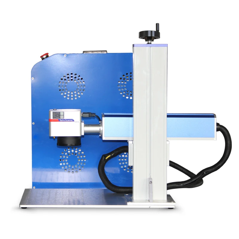 ماكينة نقش La-ser محمولة باليد بقدرة 20 وات لماكس لتبريد الهواء المعدني مع دعم AI DXF DST PPT BMP لاستخدام المطاعم