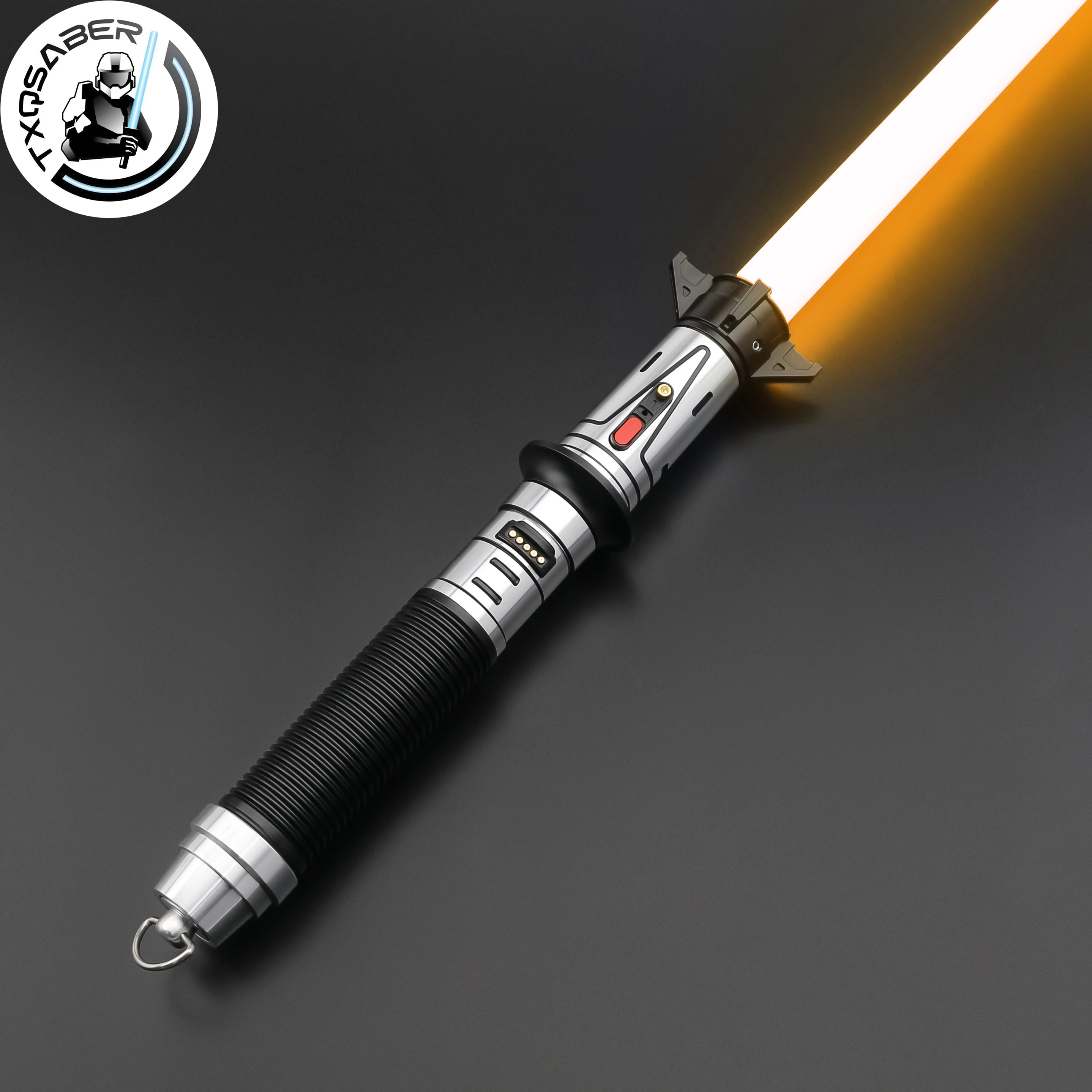 

TXQSABER Lightsaber RGB Pixel Replica Baylan Skoll's Light Sword Metal Hilt FOC Smooth Swing Blaster Laser Sword for Adult Toys