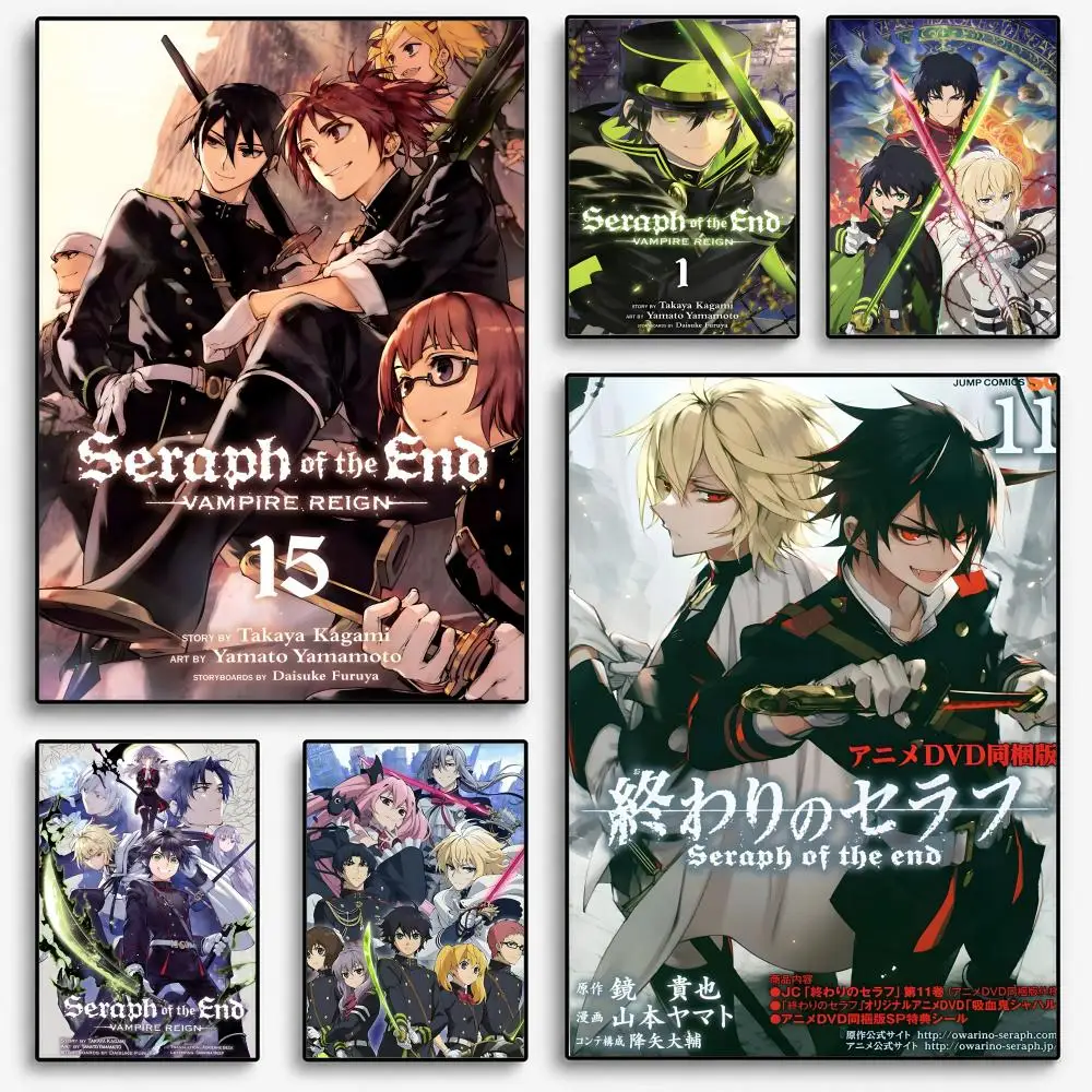 Vampire Seraph Of The End Poster Room Home Decoration Interior Wall Art Printing Garage Posters Gift