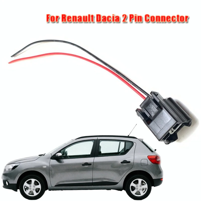 

1Pc Auto Sensors Parts 2 Pin Repair Plug Connector For Renault Dacia Connector Number Plate License Plate Lighting Lamp Light