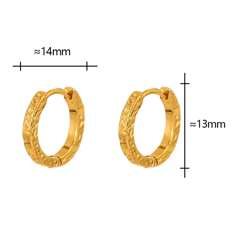 

Real 925 Sterling Silver 18K Gold Irregular Round Hoop Earring for Women Vintage Geometric Fine Jewelry Minimalist Accessory