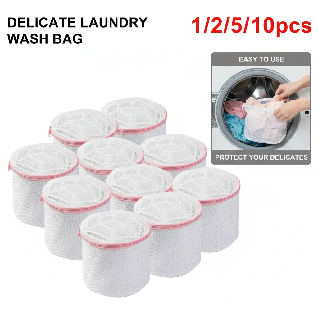 Folding Bra Washing Bag Laundry Net Underwear Washing Bag with Bracket Portable Travel Size for Home And Hotel Use