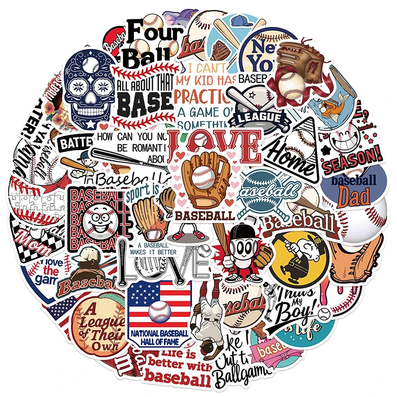 50PCS Cool Baseball… - image