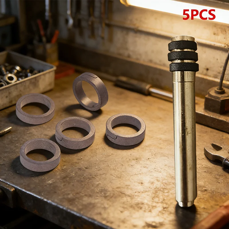 PCP Piston Ring Second Stage Piston Ring 4500 PSI Piston Ring Air Compressor Ring PCP Compressor Parts High Pressure Seal 5 PCS