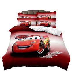 Disney Lightning McQueen Bedding Sets Cartoon Cars Duvet Cover Boy Bedclothes Bed Linen Gift Kids Cars Theme Quilt Cover