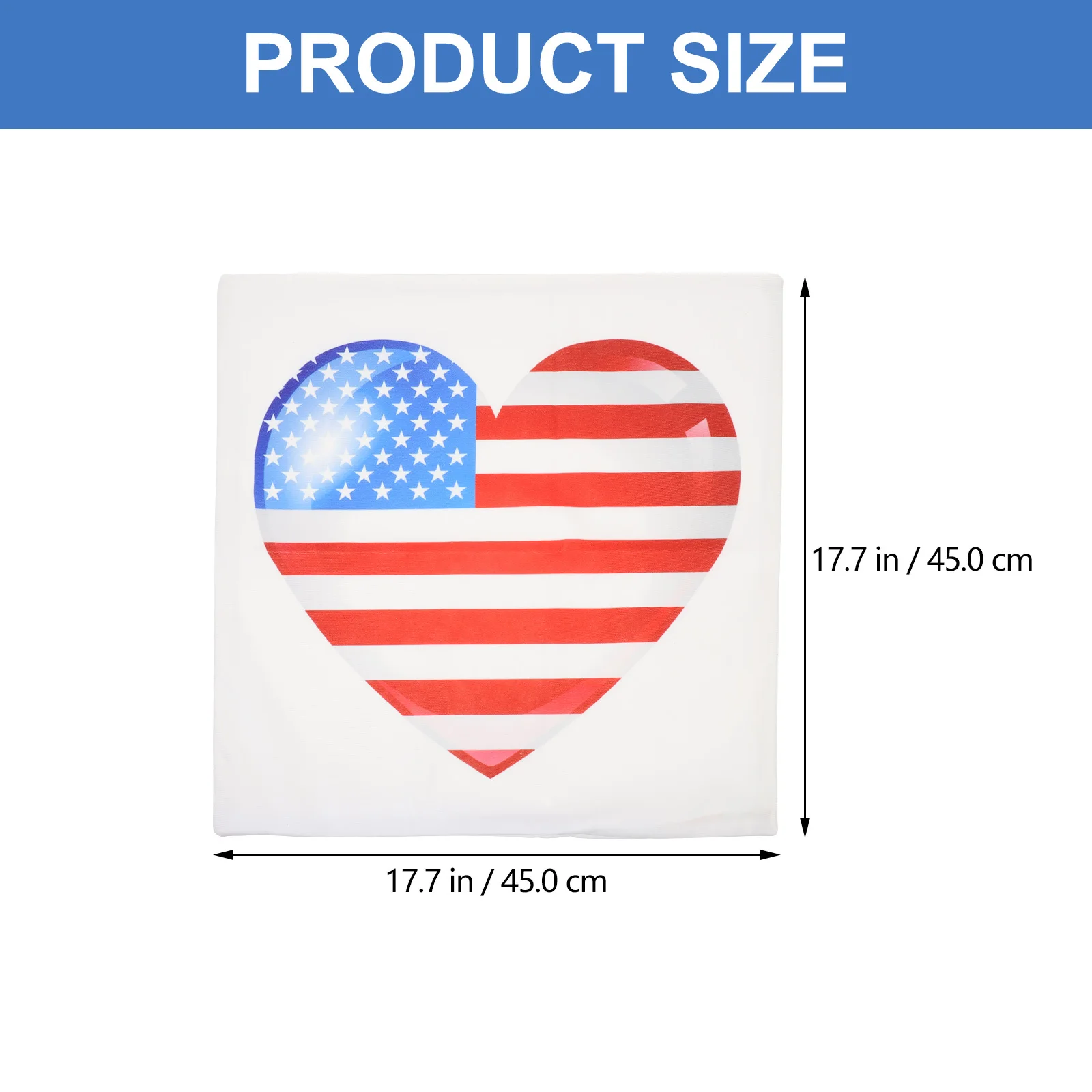 

Independence Day Cushion Cover Linen Pillow Cover for Sofa Bedroom Home Decoration Usa Patriotic 4th of July Pillowcase