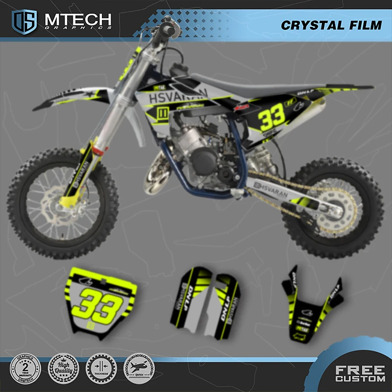 

DSMTECH MOTOR Motorcycle Graphics Stickers Decals Kits For Husqvarna TC50 2017 2018 2019 2020 2021 2022 2023 008