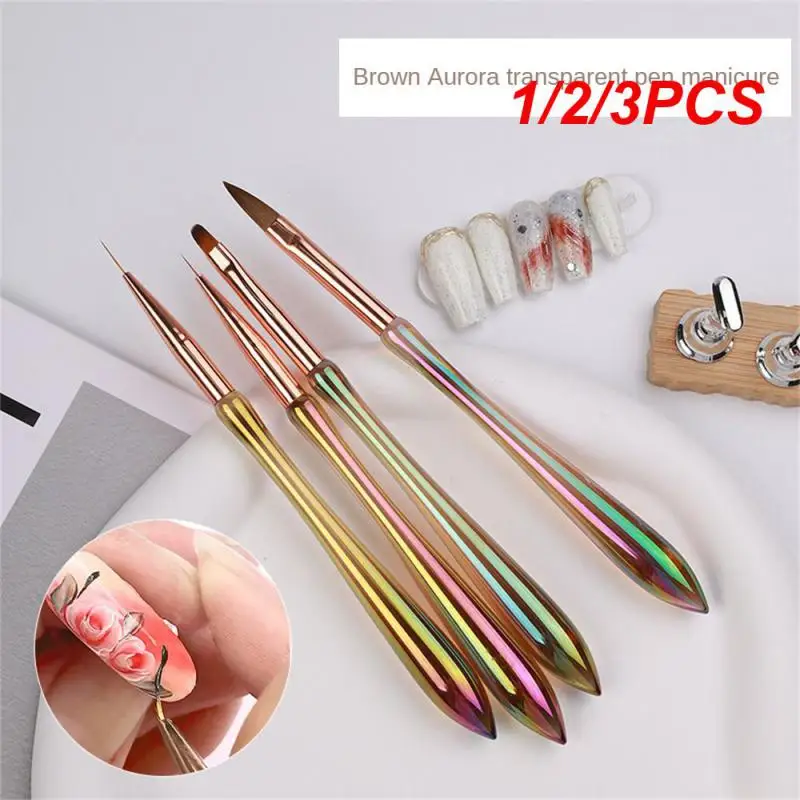 1/2/3PCS Painted Nail Pen Fashionable Not Easily Deformed High Quality Materials Create Beautiful Designs Ease Of Use