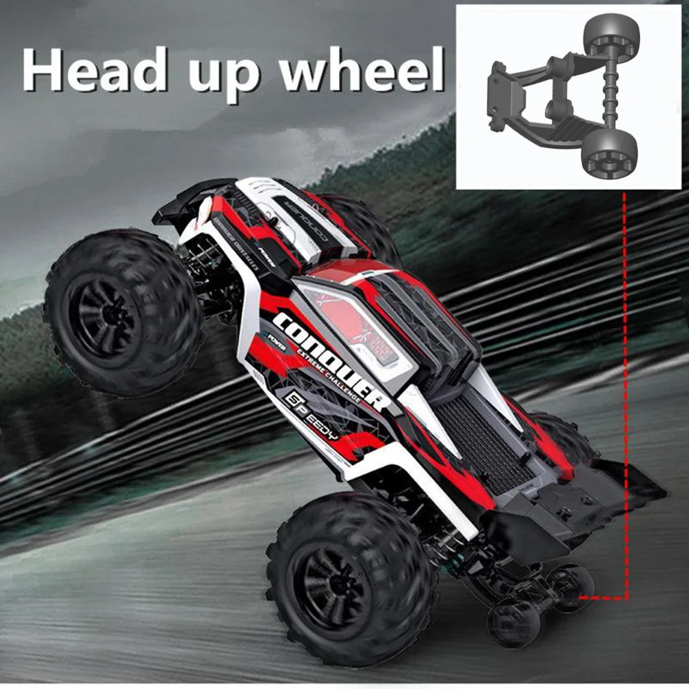 SCY 16102 1:16 50KM/H 4WD RC Car With LED Light Remote Control Cars High Speed Drift Monster Truck for Kids vs Wltoys 144001 Toy