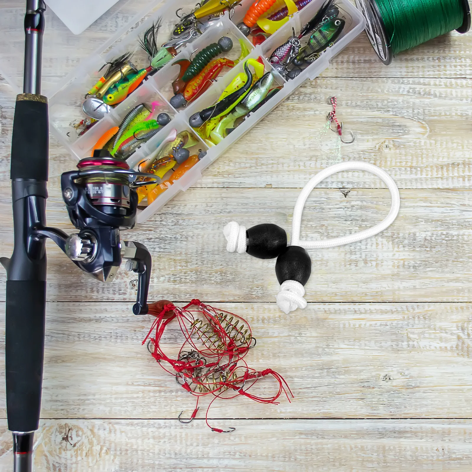 

Heavy Duty Spearfishing Cord with Stopper Ball Binding Rope for Tubing Hose Multi Use Fishing Accessory Convenient