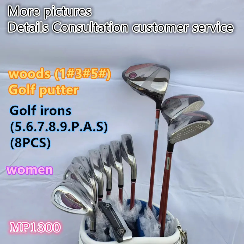 

Ladies MP1300 Golf Clubs Complete Set 12.5 Driver+Fairway Wood+Putter+Iron(12pcs) With Original Graphite Shaft L With Headcovers