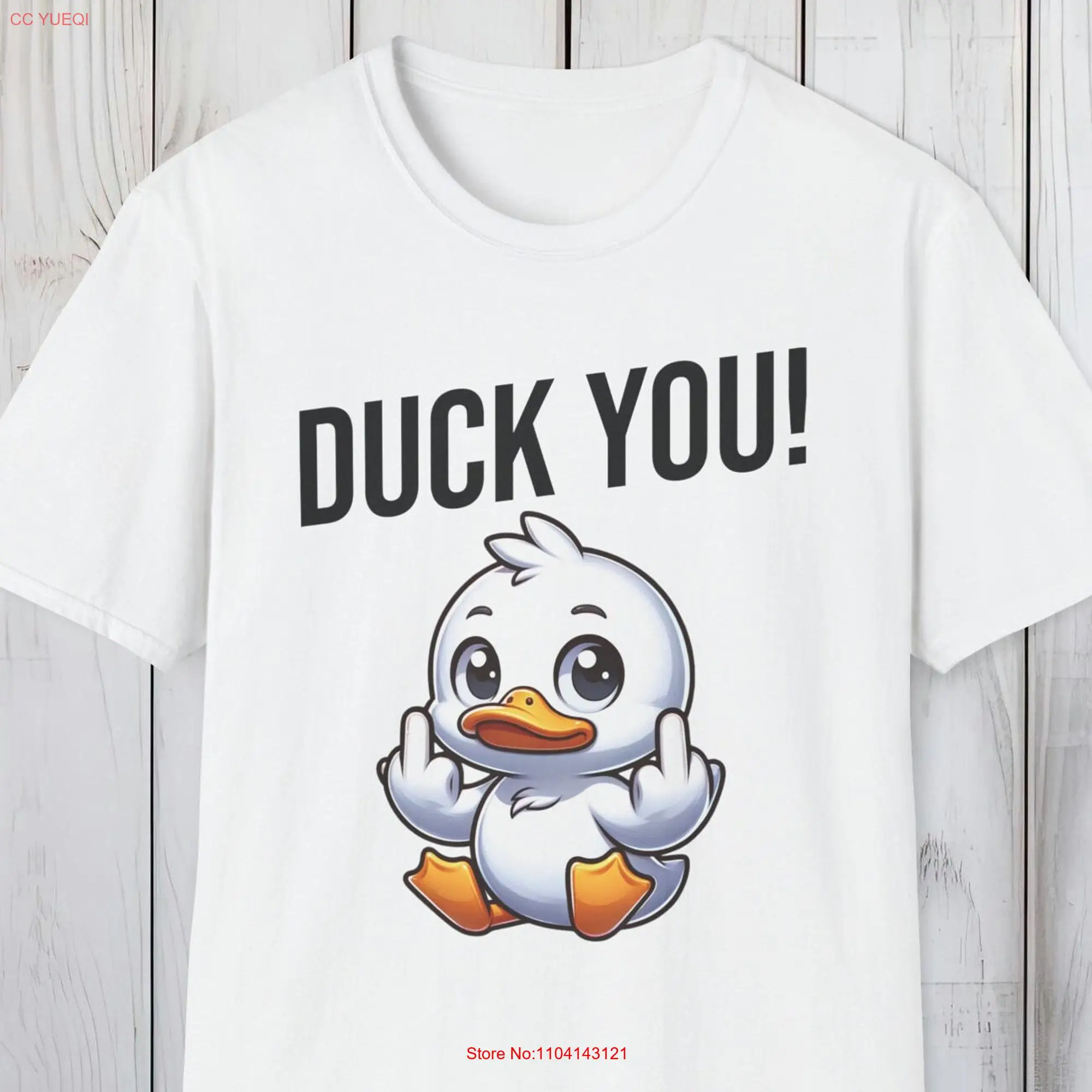 Cheeky Duck T Shirt Where Sarcasm Meets Softness in Eco Friendly Cotton A Must Have Funny for Loved Ones Choose from 8