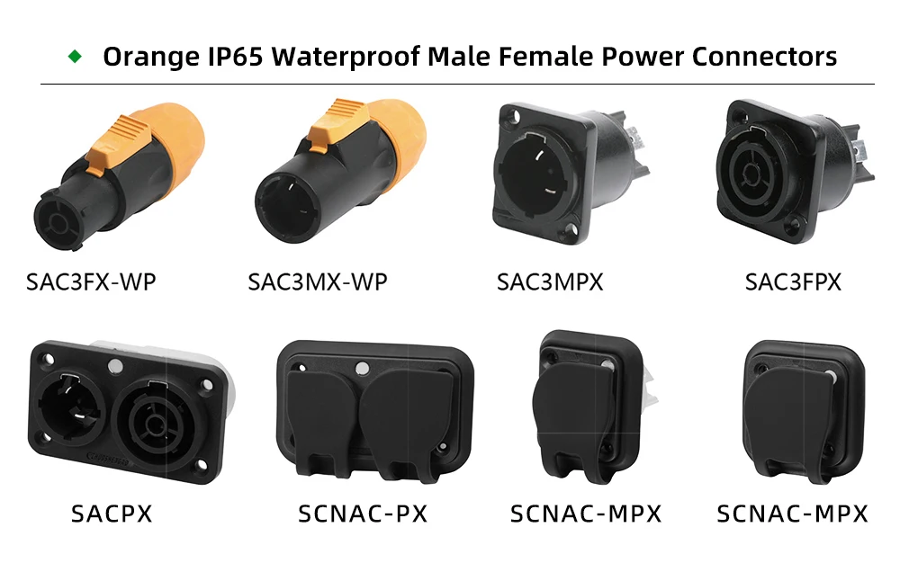 NAC3FX 16A PowerCON Aviation Steckdose Power Eingang Ausgang Adapter IP65 Für Industrielle Steuerung LED Bildschirm Licht Audio Signal ﻿ – Detail 30