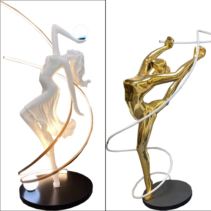 Sculpture Floor Lamp Humanoid Art Large Decoration Hotel Club Exhibition Hall Special Decoration Lamps