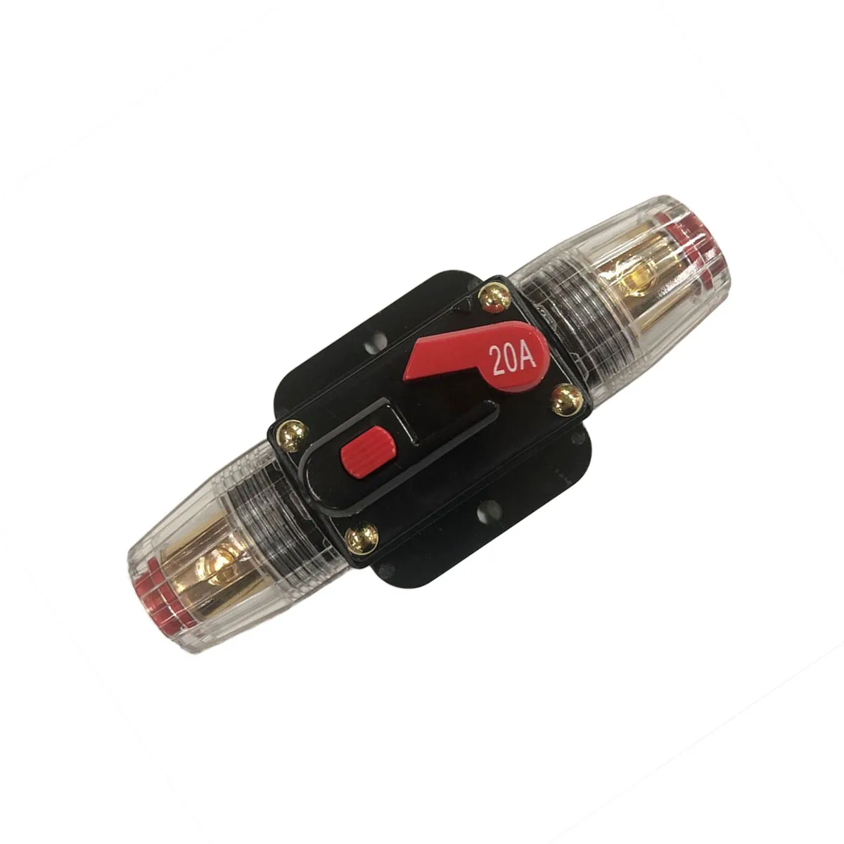 

40A Waterproof Fuse Holder Resettable Circuit Breaker For Car Audio System Boat Marine Bike 60A Inline Protection Device