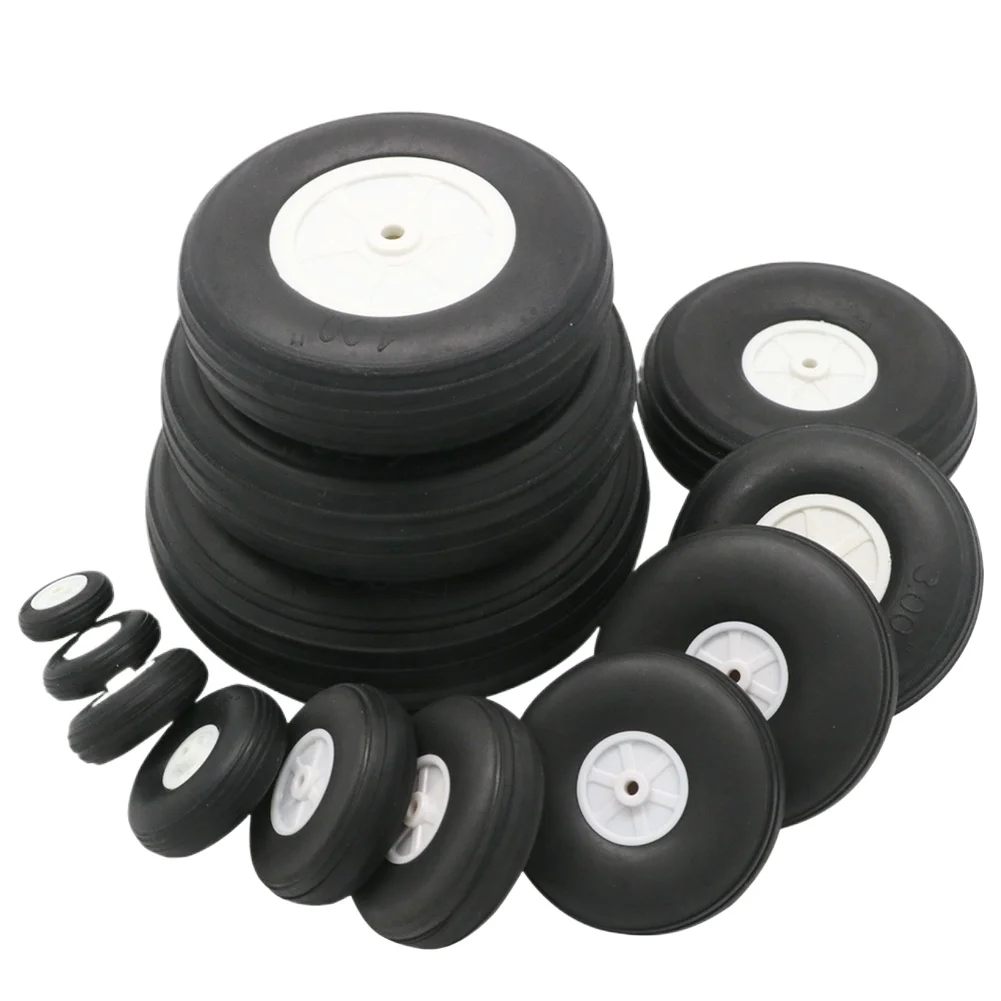 

1pcs High Elastic Rubber Wheel for Rc Fixed-wing Airplane(25/32/38/45/50/56/64/70/76/89/100/114/127MM )For DIY Robot Tires