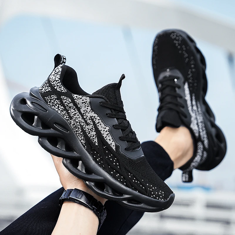 Men's Breathable Lightweight Sneakers Casual Comfort Sports Running Tennis Fitness Jogging Shoes for Male image 4