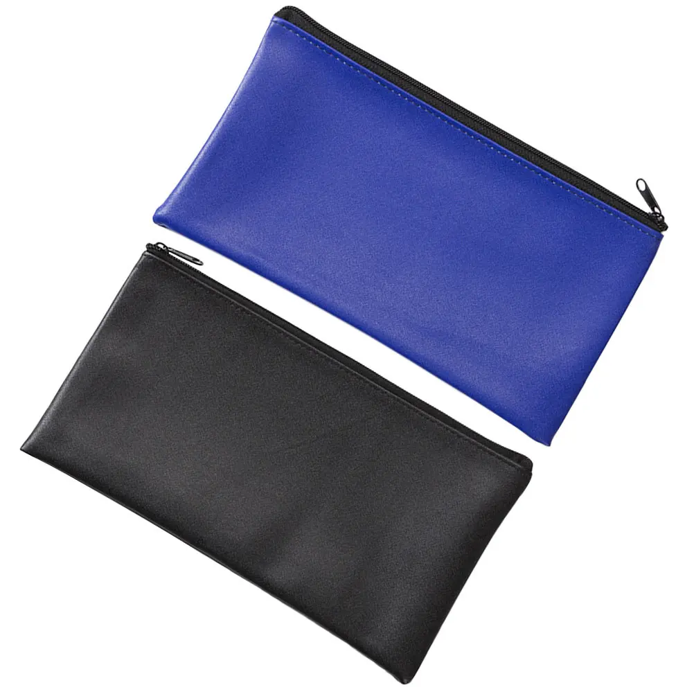 

2Pcs Waterproof File Organizer Portable Document Holder Large Capacity Cash Receipt Pouches Wear Resistant for Travel