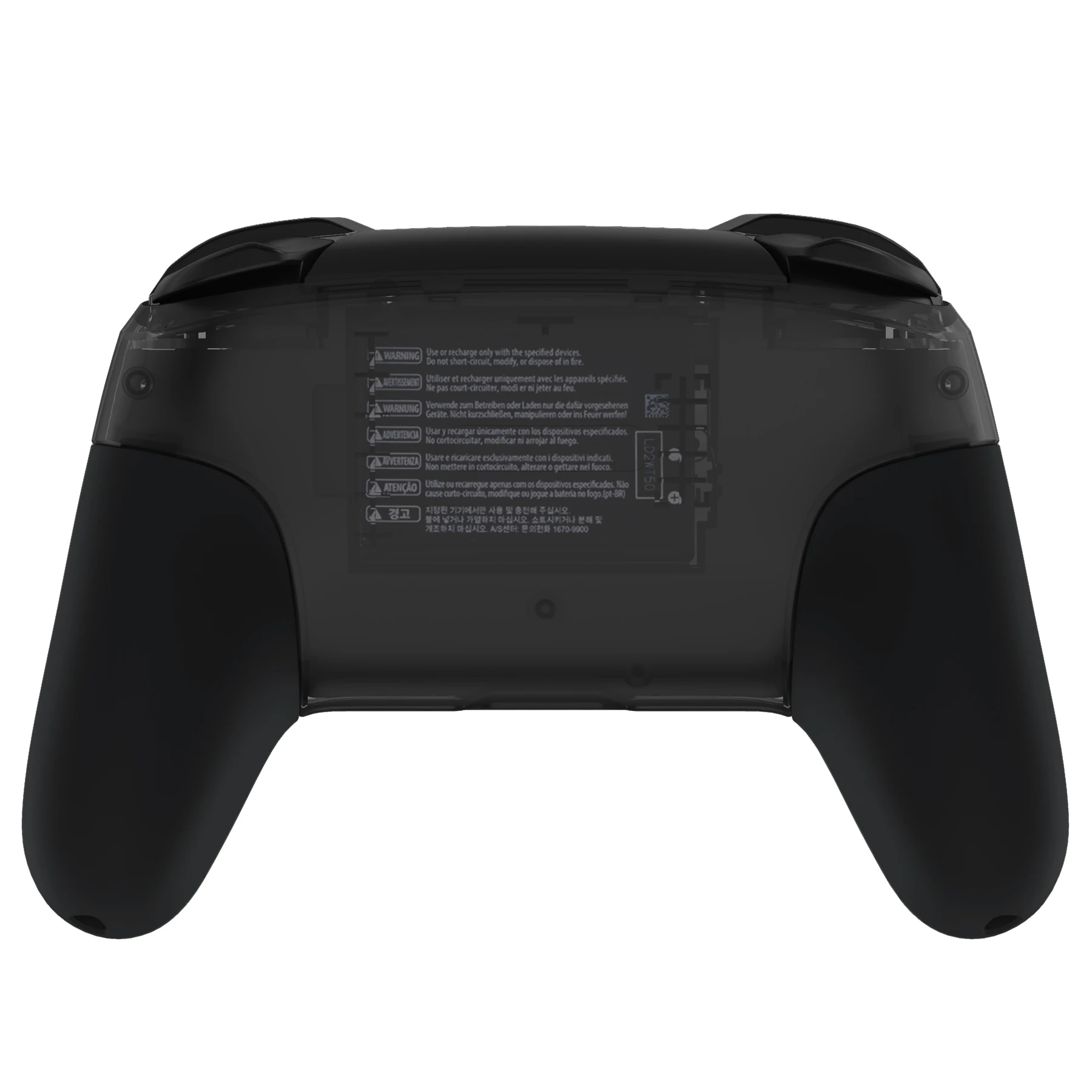 eXtremeRate Replacement Handle Grips Shell Accessories for Nintendo Switch Pro Controller - White
