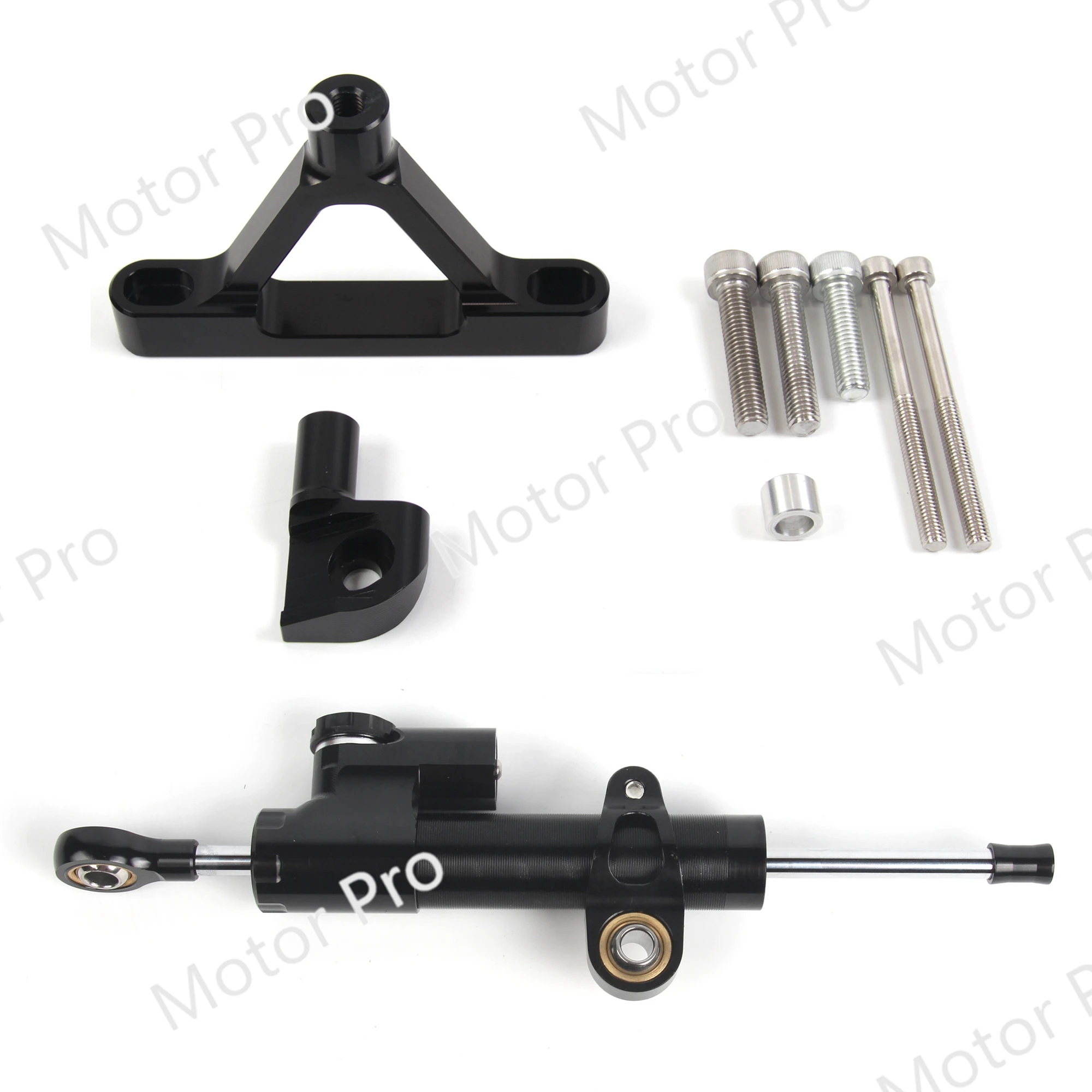 

Новый стабилизатор шага для Ninja ZX6R 2008 2007, комплект демпфера и кронштейнов с ЧПУ, подходит для Kawasaki Ninja ZX6R 2007-2008, запасная часть