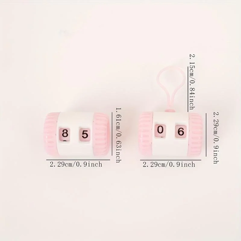 عداد غرز الحياكة المحمول مع إبر بلاستيكية لمشاريع الصياغة والخياطة، أداة عداد كروشيه الغزل