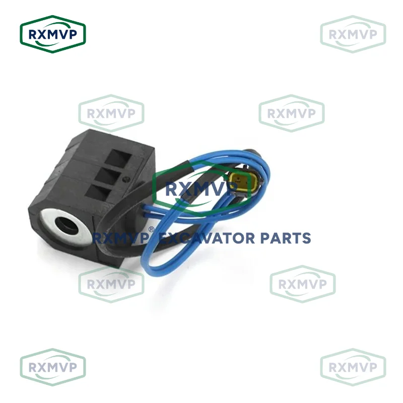 DH150 DH220 DH225 DH300-5-7 Excavator Accessories 24V 52.3mm 13mm Rotary Solenoid Valve Coil