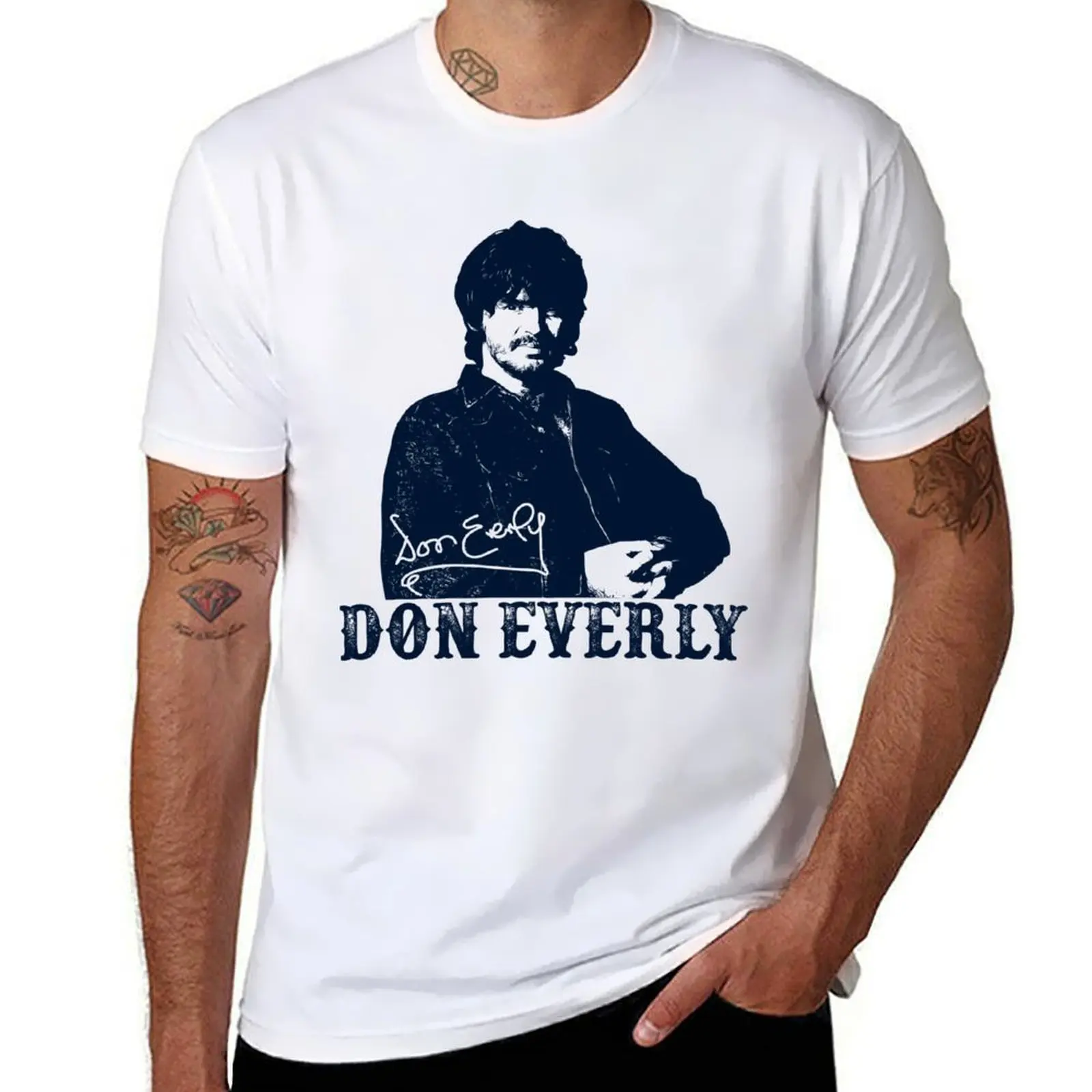 

Don Everly RIP Signature Vintage Everly Brothers Singer Retro Rock Pop Music T-Shirt graphic t shirts for man T-Shirt