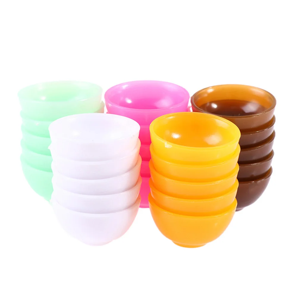 25 Pcs House Bowl Children’s Toys Childrens Miniatures Bowls Play Food Model Accessory Plastic Kids