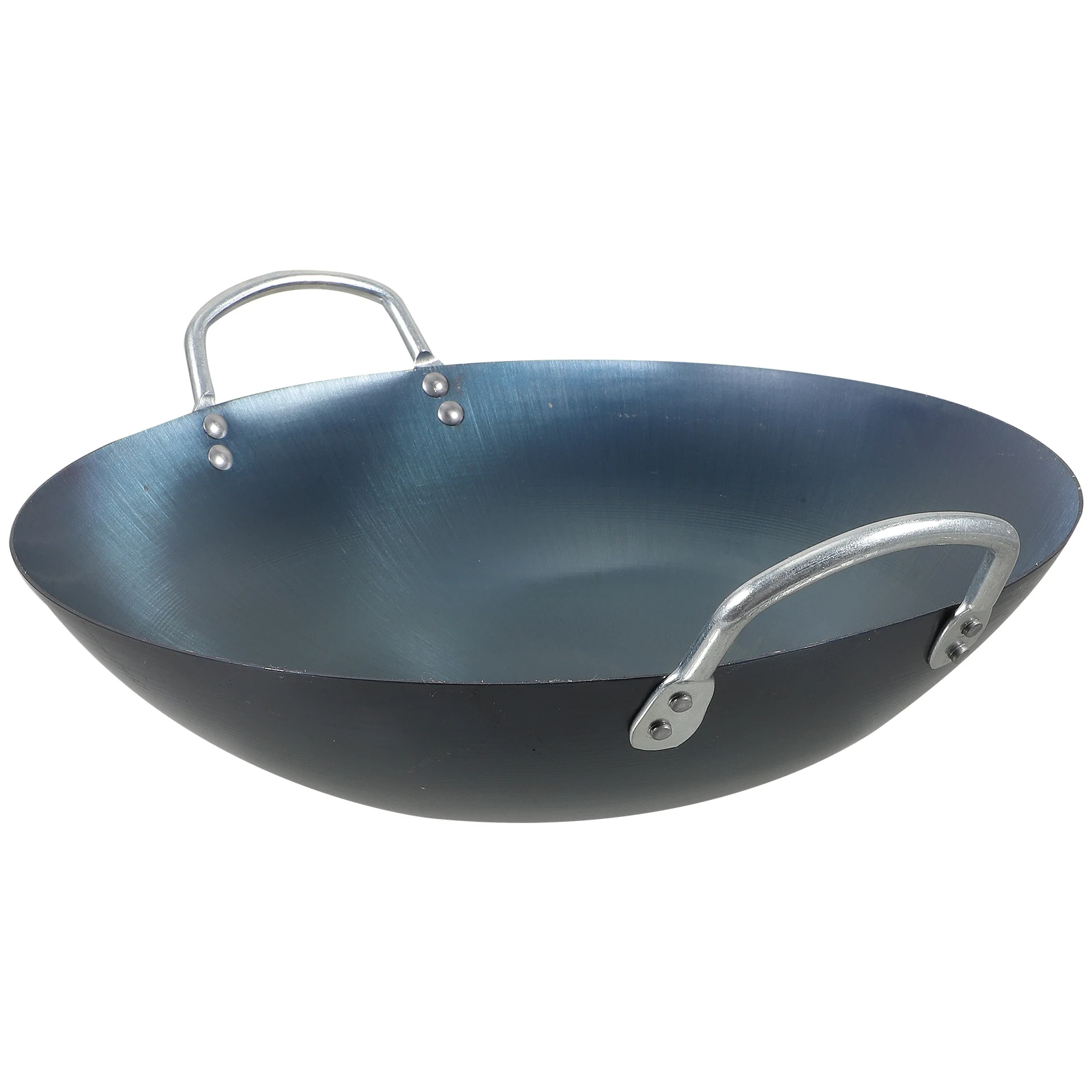 

Extra Large Heavy Duty Iron Wok Pan Round Bottom Traditional Kitchen Cookware Deep Frying Gas Stove Multifunctional Home Use