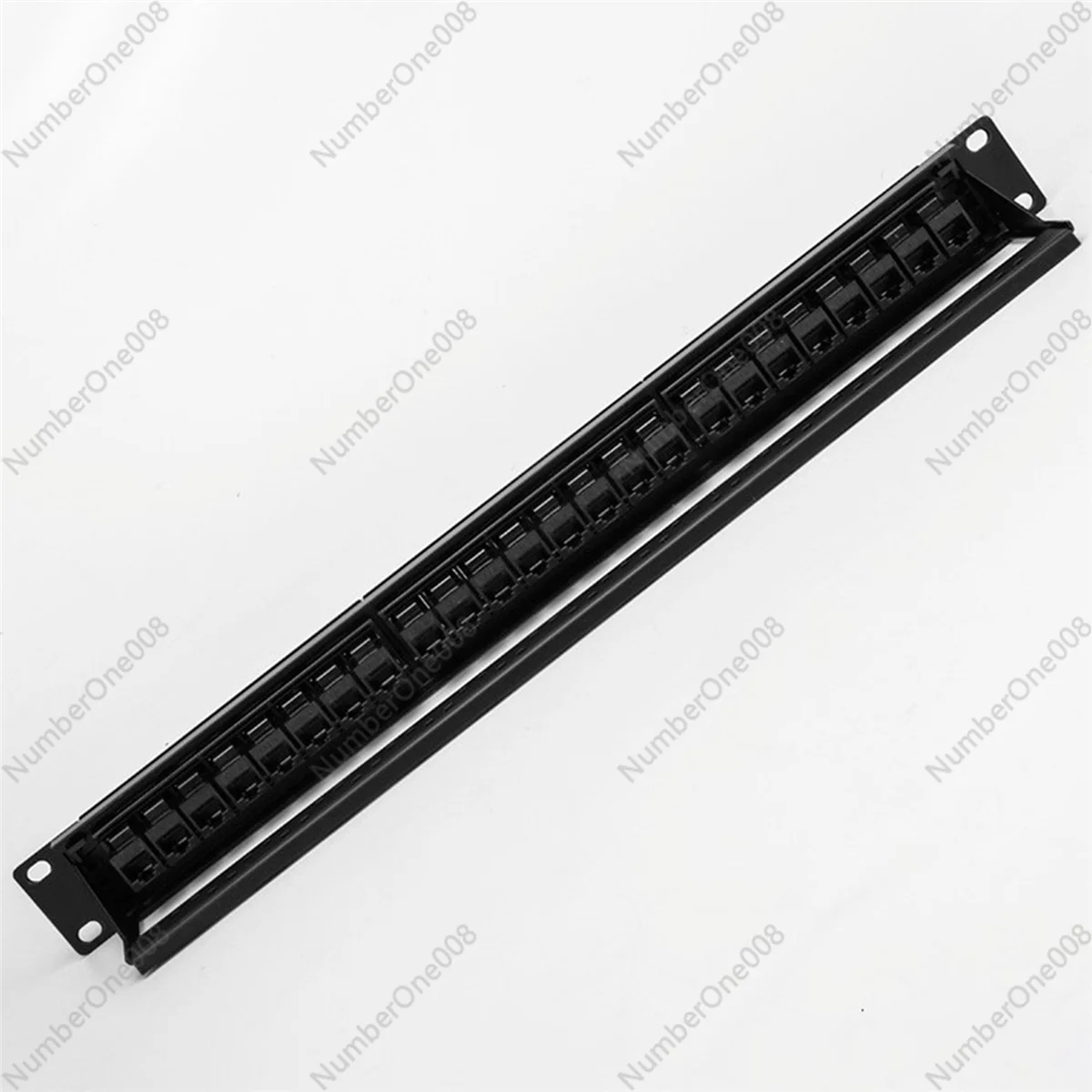 Best 19Inch 1U Cabinet Rack Pass-Through 24 Port CAT6 Patch Panel RJ45 contact port(RJ45 contact port) Modular Frame