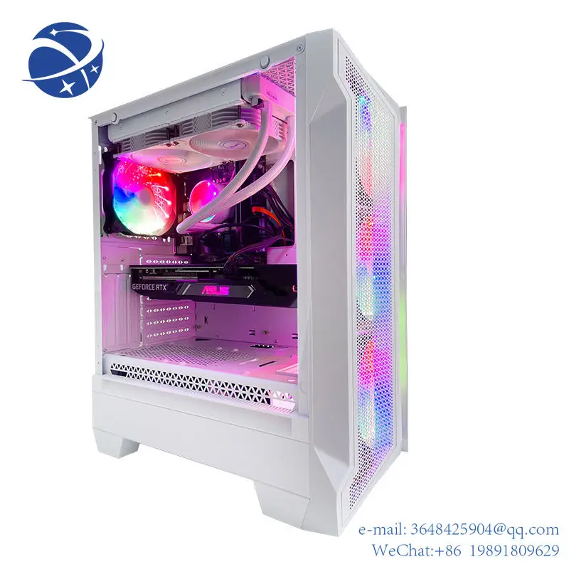 

YYHC Game Desktop Host Core i5 i7 i9 8G RAM 256GB 512GB Power Supply PC Gaming Desktop assemble diy Computer with Graphic card