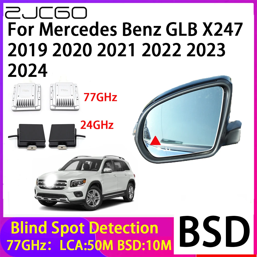ZJCGO Car Blind Spot Detection BSD Mirror Rear Radar Detection System for Mercedes Benz GLB X247 2019 2020 2021 2022 2023 2024
