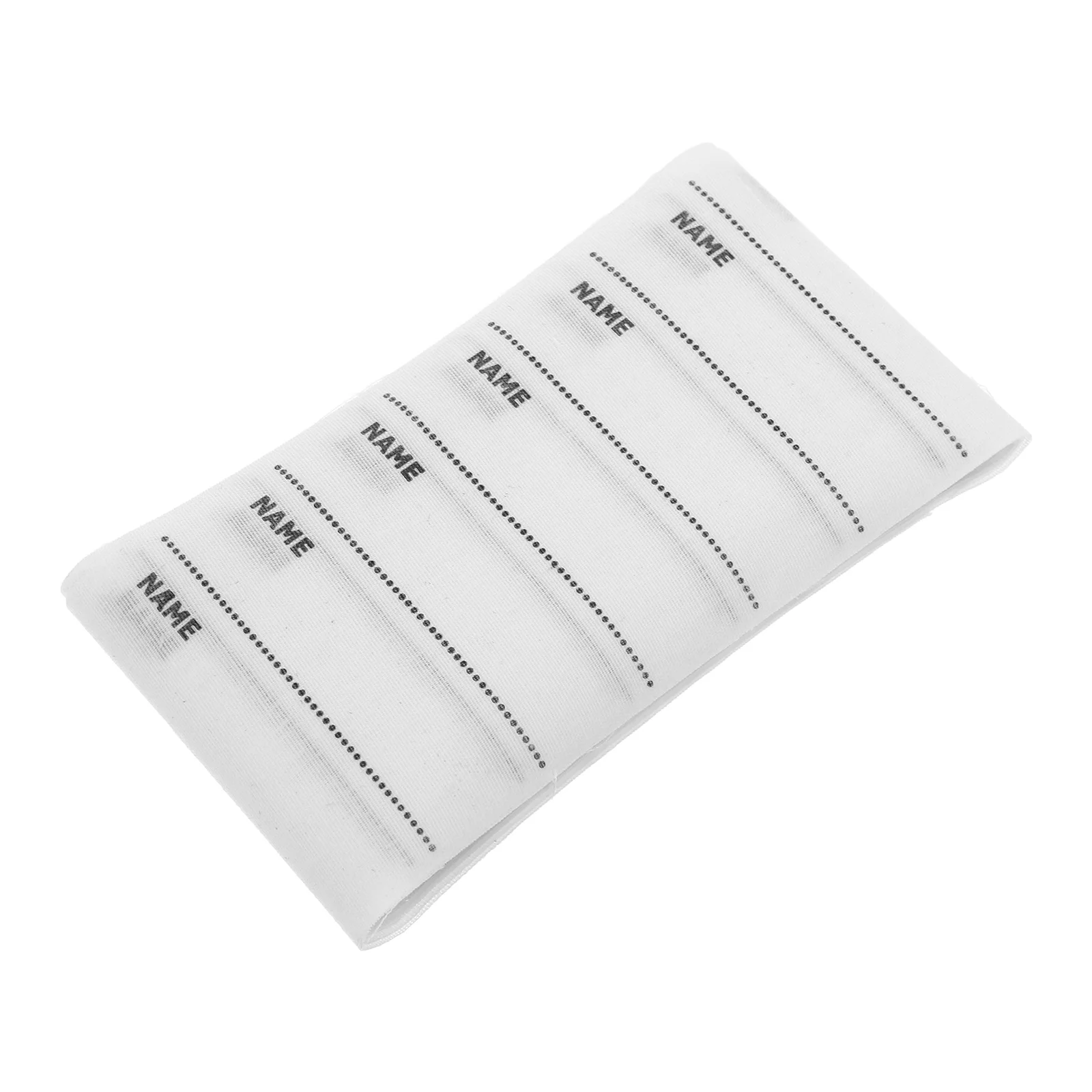 

100 Pcs Iron On Name Tags Washable Labels Blank DIY Sewing Polyester Cotton Clothing Shoes Hats Home Marks