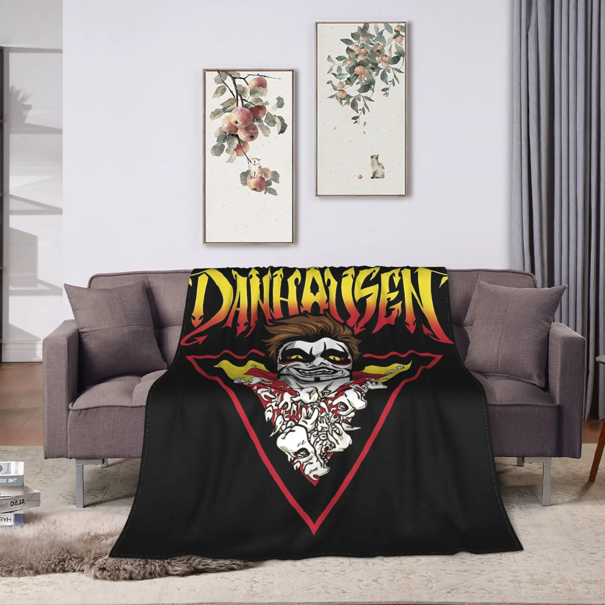 Comfortable Blanket Travel Danhausen Very Nice Very Evil Pro Wrestling Lover Throw Blanket Pattern  Bedspread For Chair Sofa Bed