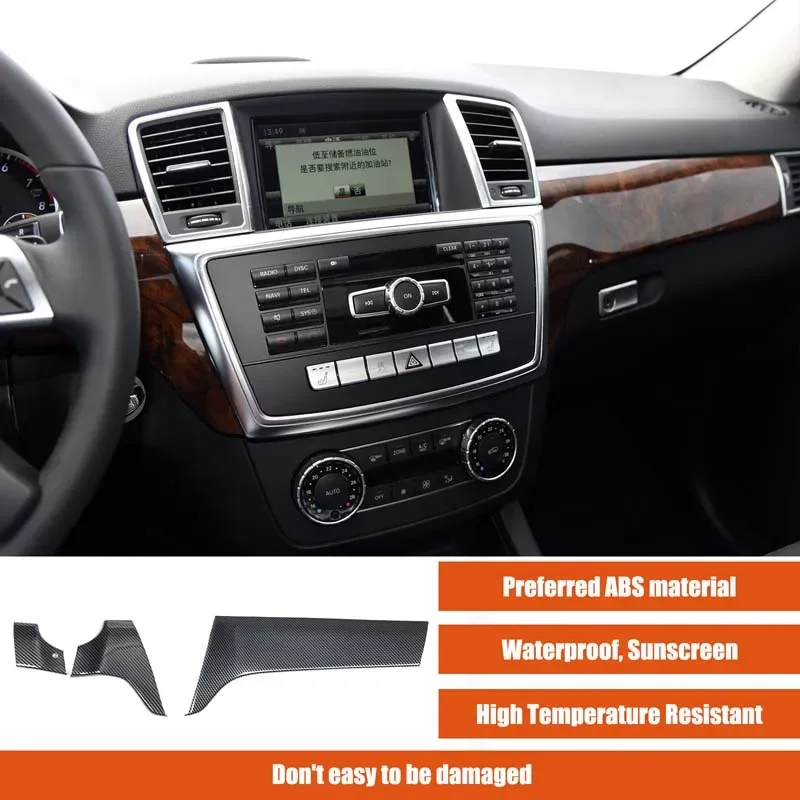 ABS Car Central Control Decoration Panel Trim Sticker Decorative For Mercedes Benz ML GL Class 2012-2015 Accessories