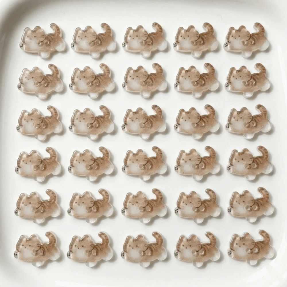 

30 шт. креативных пуговиц в виде кошек: смоляные пуговицы в виде кошек-смокингистов, модные пуговицы в виде кошек-табби, милые пуговицы в виде кошек-имбирных котят для одежды и пальто