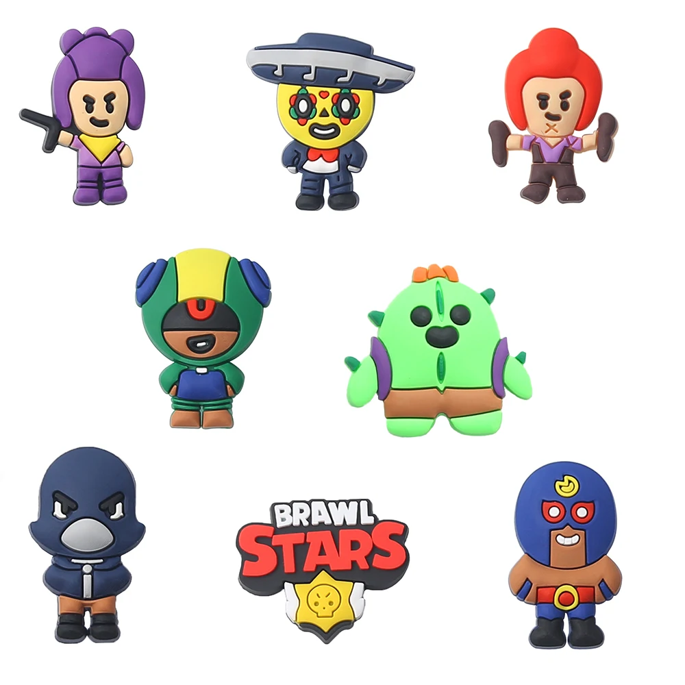 New Product 1-8Pcs Shoe Charms Game Cartoon Shoe Decoration Accessories for Clogs Fit Wristband Kids School Party Gift - view 3