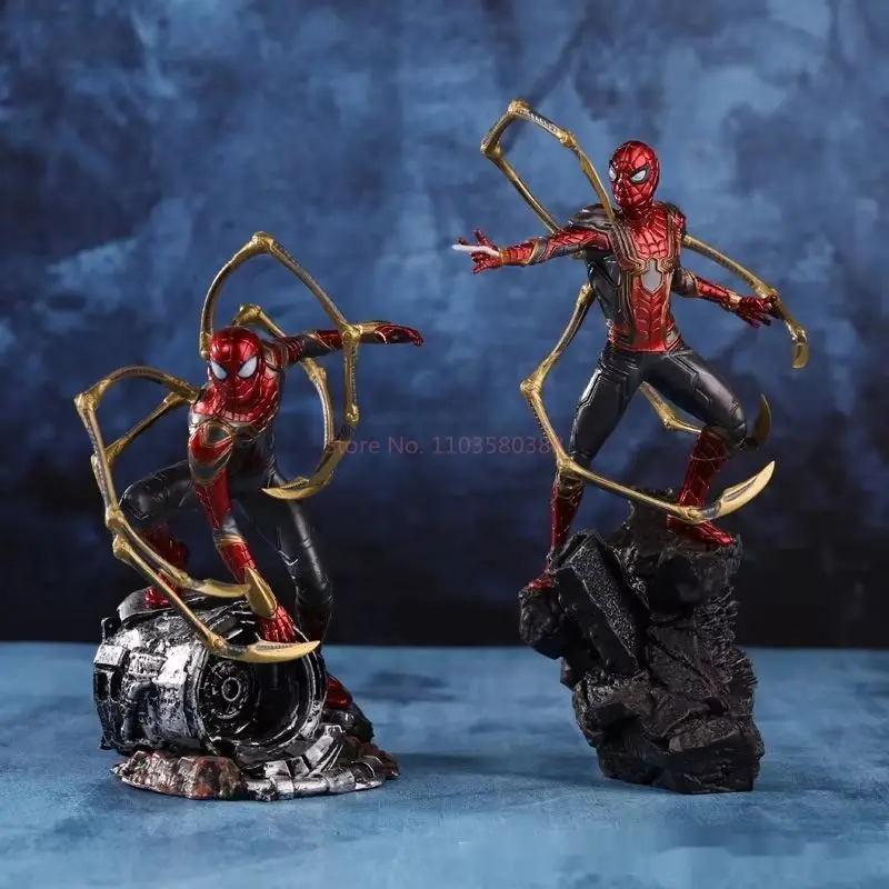 Marvel Spider-Man: No Way Home Action Figure Standing and Squatting Anime Figures Collection Desk Ornament Toy Boy هدية عيد ميلاد