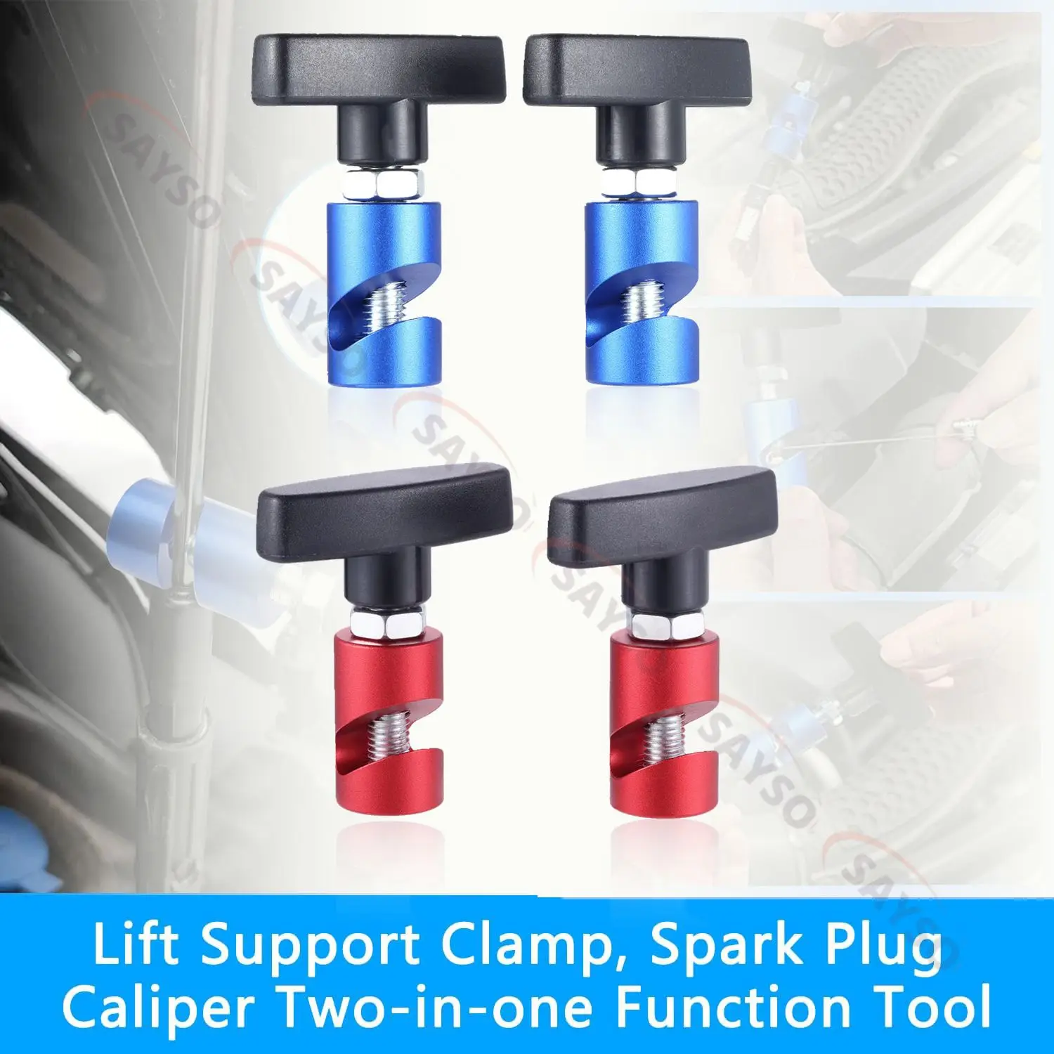 Car Hood Holder Air Pressure Anti-Slip Engine Cover Lifting Support Rod Tool Accessories Absorber Lift Support Clamp