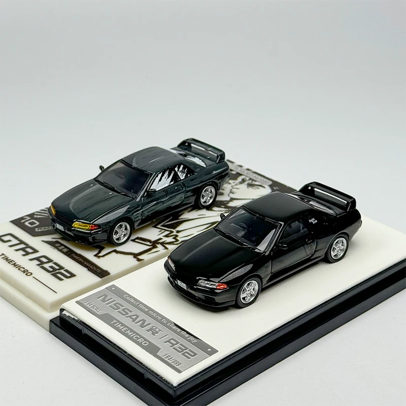 

Литье под давлением в масштабе 1:64, модель автомобиля Nissan GTR R32 с первого текста, модель комикса, игрушечного седана, статический дисплей, коллекционные игрушки, подарки, сувениры