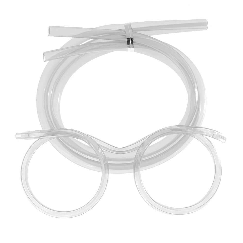 

Fun Loop Drinking Straw Eye Glasses Reusable Flexible Soft Drink Eyeglasses Plastic Crazy Funky Drinking Tube for Kids Party