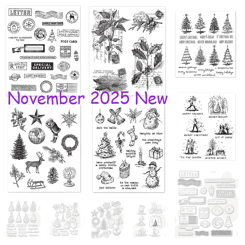 

Рождественские Санты, металлические штампы и штампы для скрапбукинга, снеговиков, украшения своими руками, тиснение, новинка 2024 года