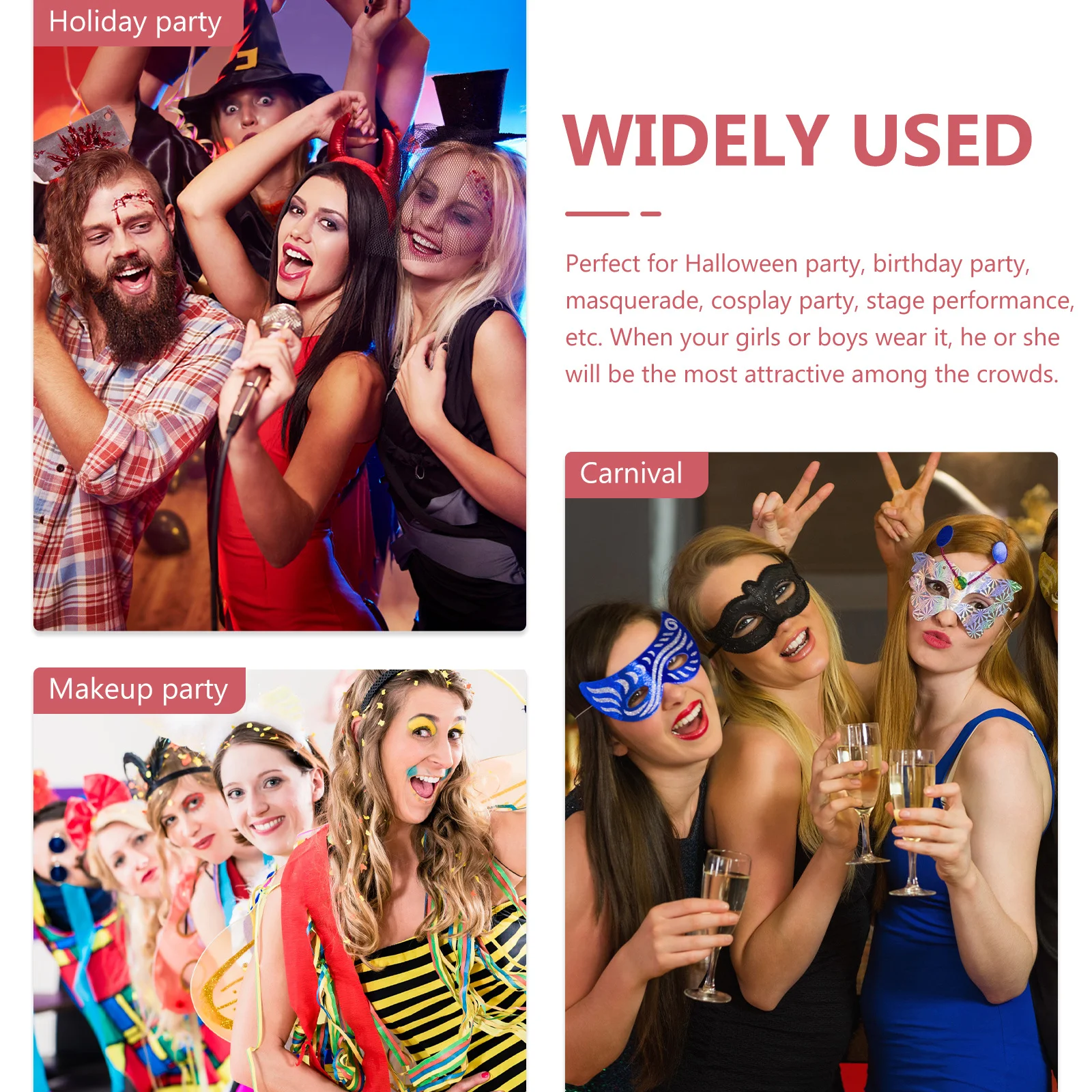 1 set di fasce per capelli di Halloween, set di girocollo, accessori per costumi da festa, oggetti di scena cosplay, decorazioni per ragni, vacanze, festival, bambini, adulti, spettrali